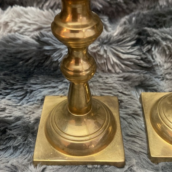 NIB Vintage Brass Candlestick 5” Candle Holders - Picture 4 of 16